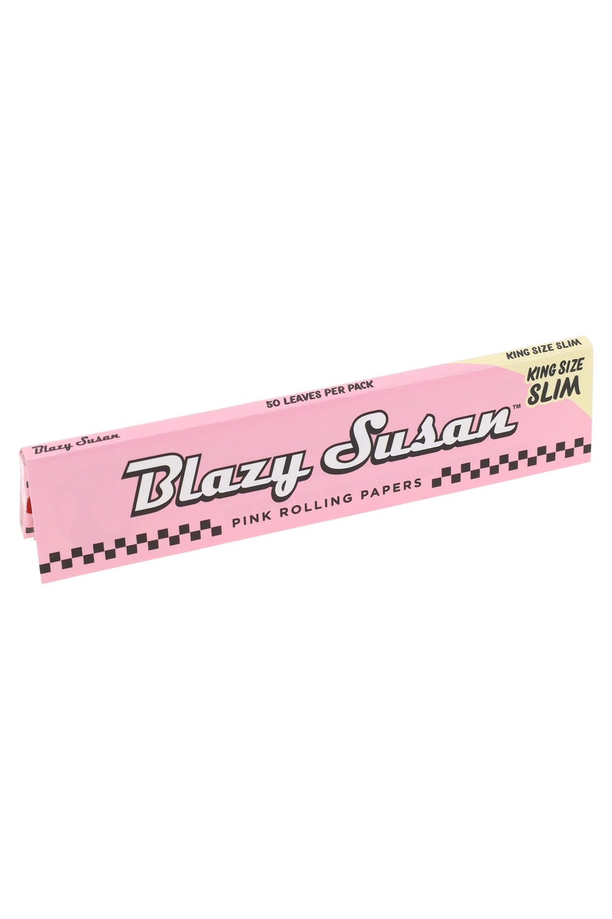 Blazy Susan King Size Slim Pink Rolling Papers – 50-Count Display