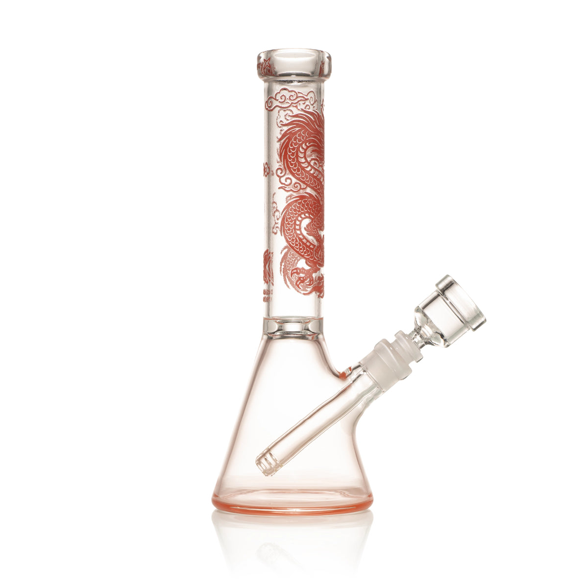 Bong de cristal tipo beaker Dragon Heart de 10"