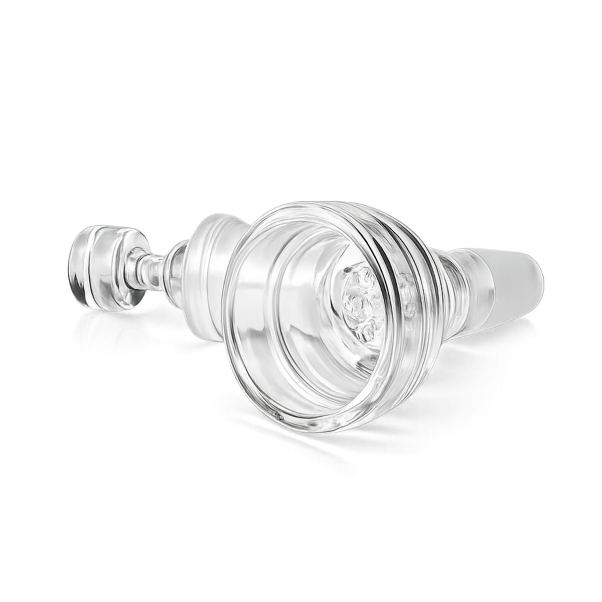 Glass Flower Bowl with Pass-Through Carb
