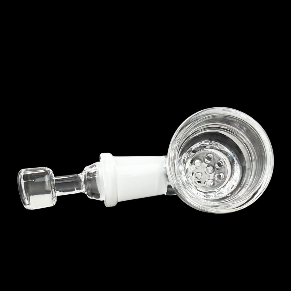 Glass Flower Bowl with Pass-Through Carb
