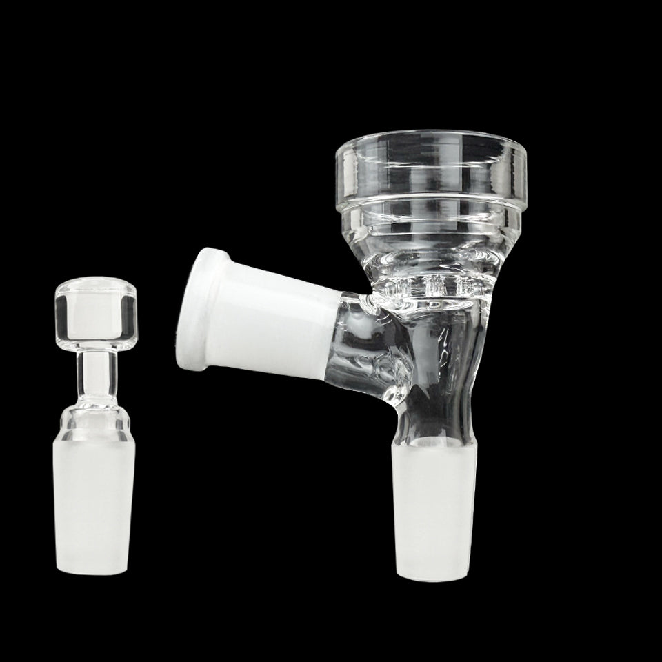 Glass Flower Bowl with Pass-Through Carb