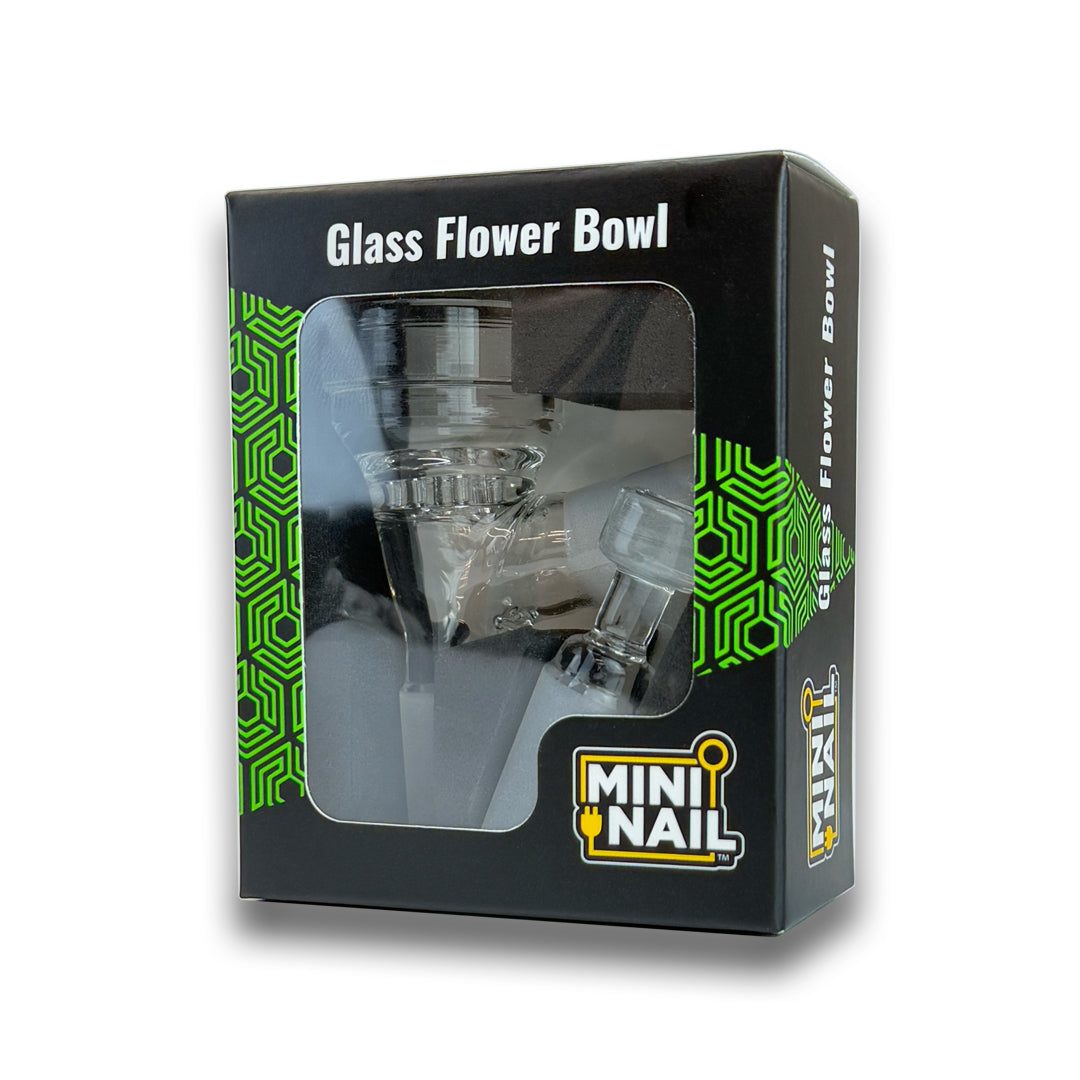 Glass Flower Bowl with Pass-Through Carb
