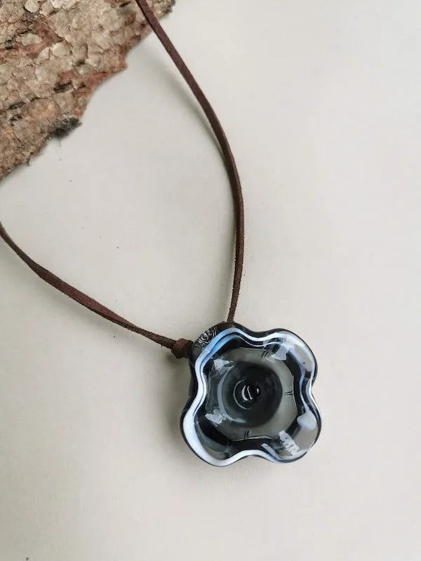 Hand Blown Glass Pendant - Style 12