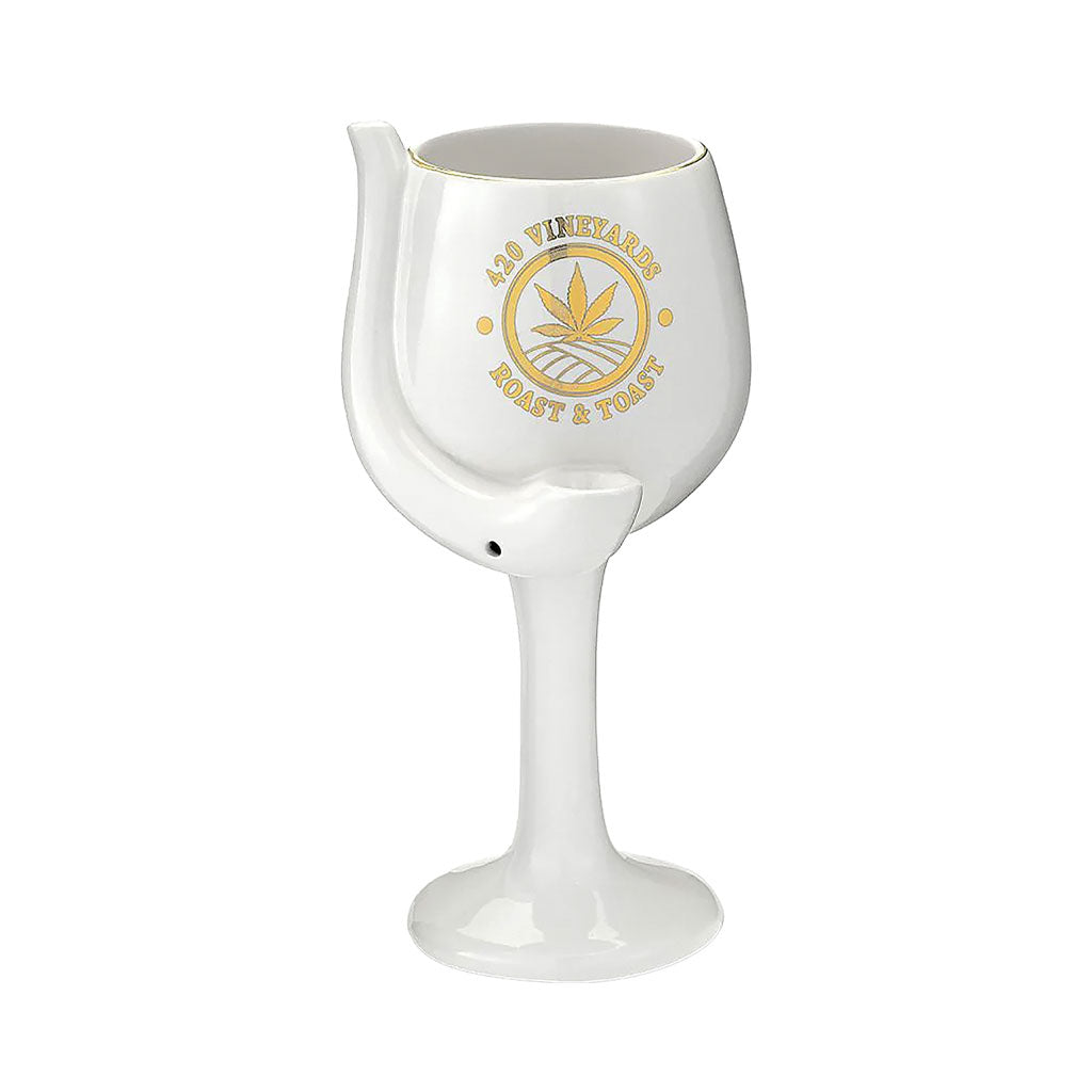 420 VINEYARDS - COPA DE VINO DE CERÁMICA CON PIPA ROAST & TOAST