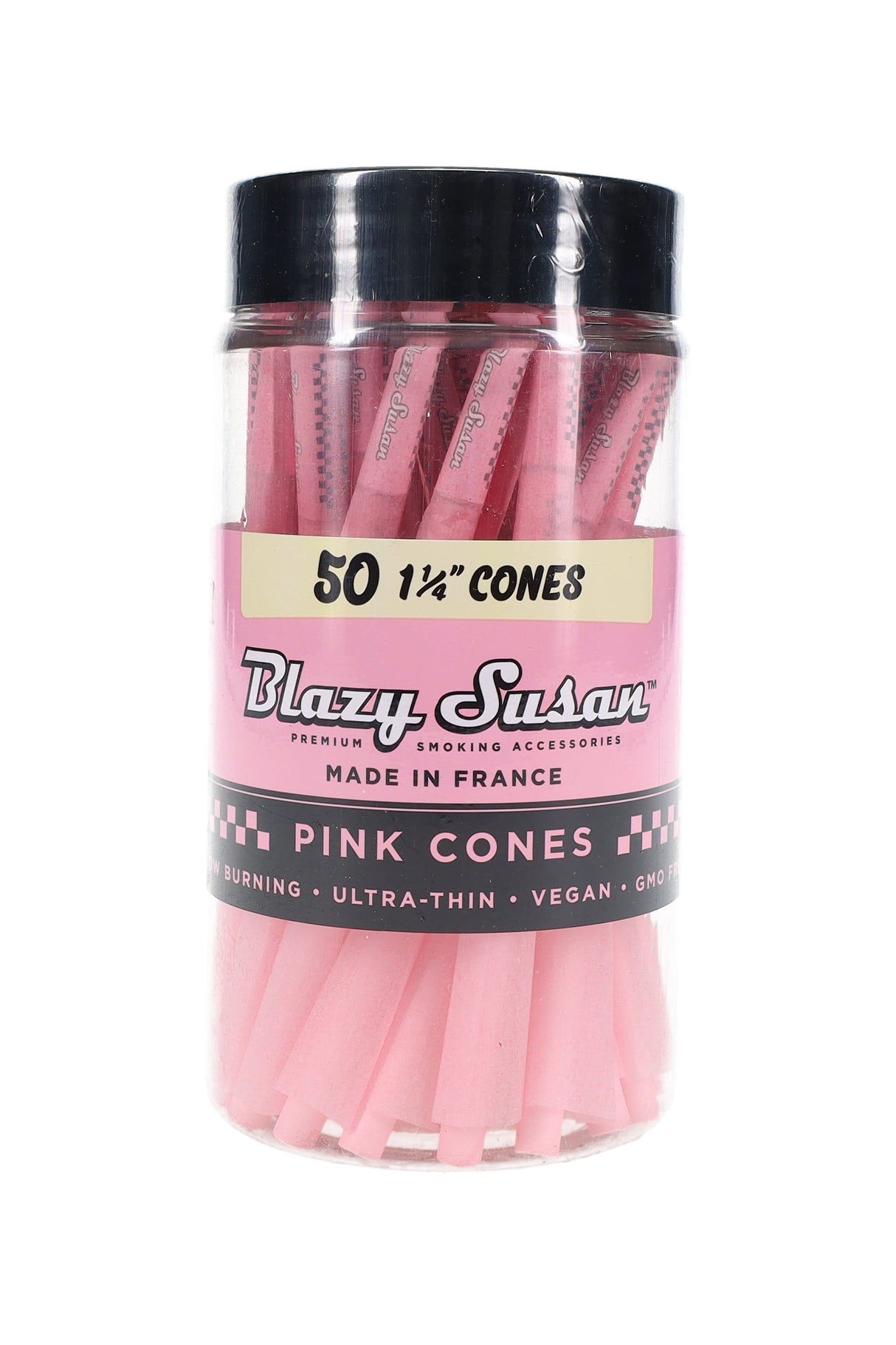 Blazy Susan 1¼″ Pink Cones – 50-Pack Jar