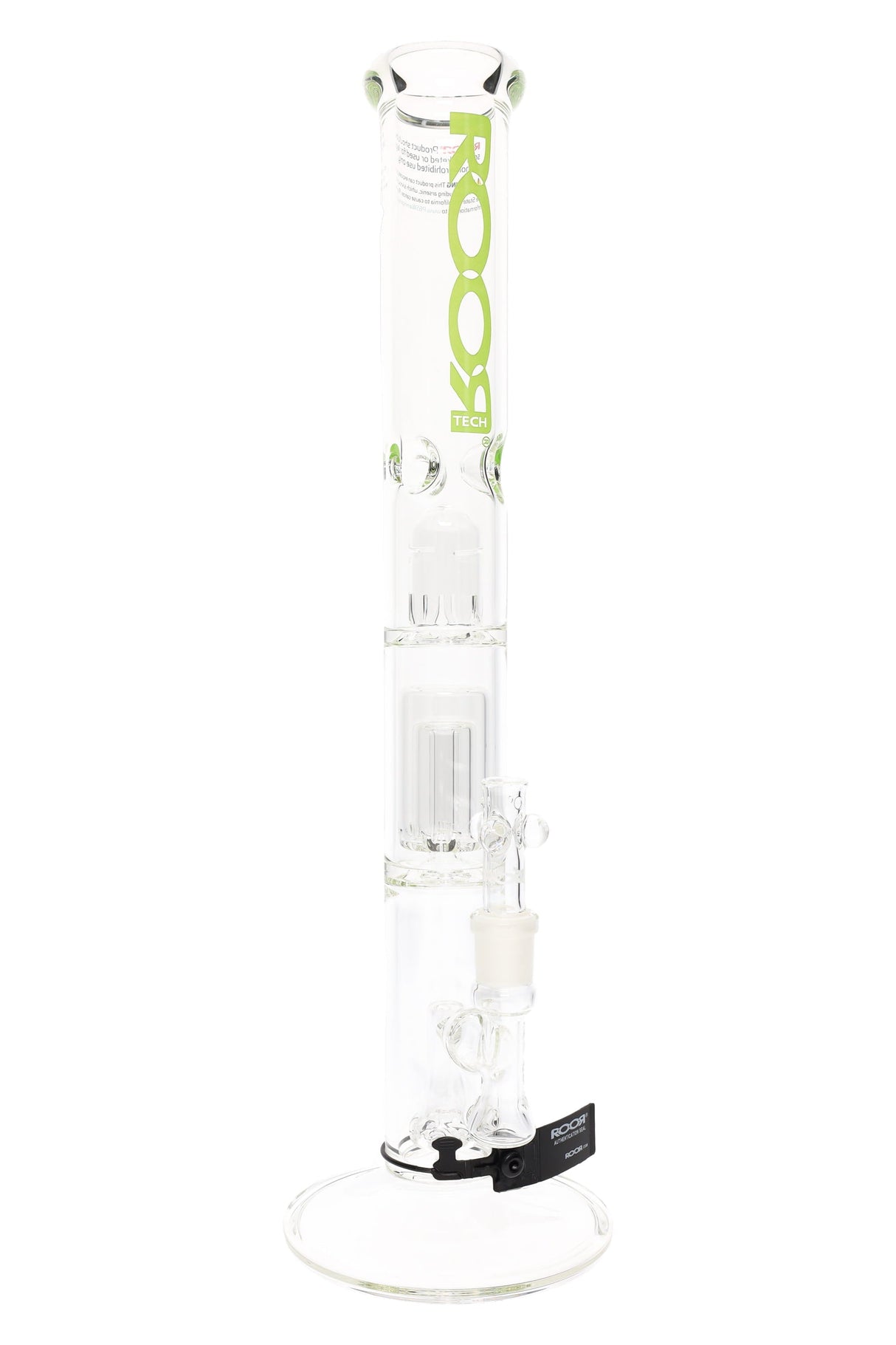 ROOR Tech 18" 5 mm GOG Straight Shooter – Multi-Perc Ice Pinch Tube