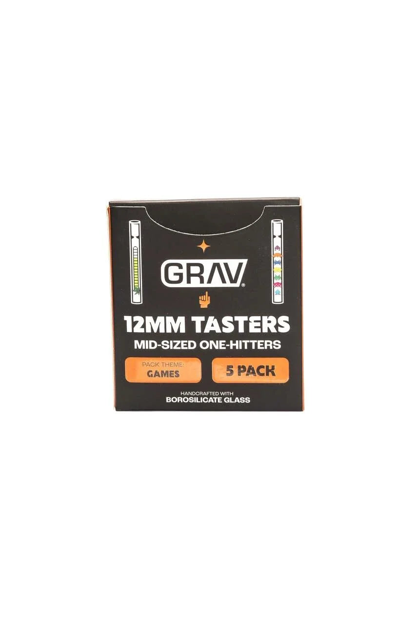 GRAV 12 mm Graphic Tasters – Games – 5-Pack – Assorted