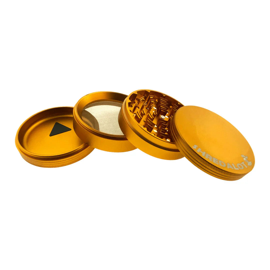 AFM Sir Shredalot 4-Piece Metal Herb Grinder – 100mm Premium Aluminum