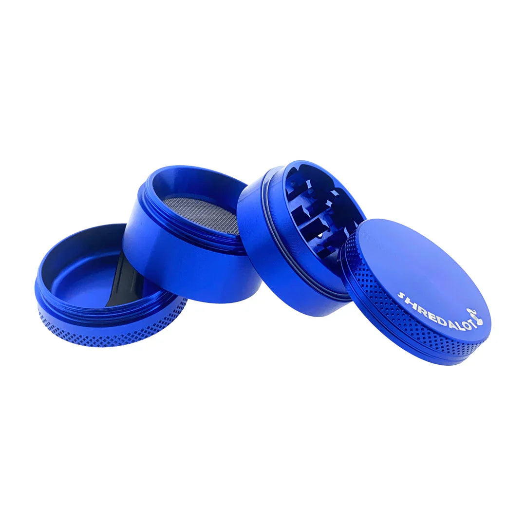 AFM Sir Shredalot 4-Piece Metal Herb Grinder – 40 mm Compact Aluminum Grinder