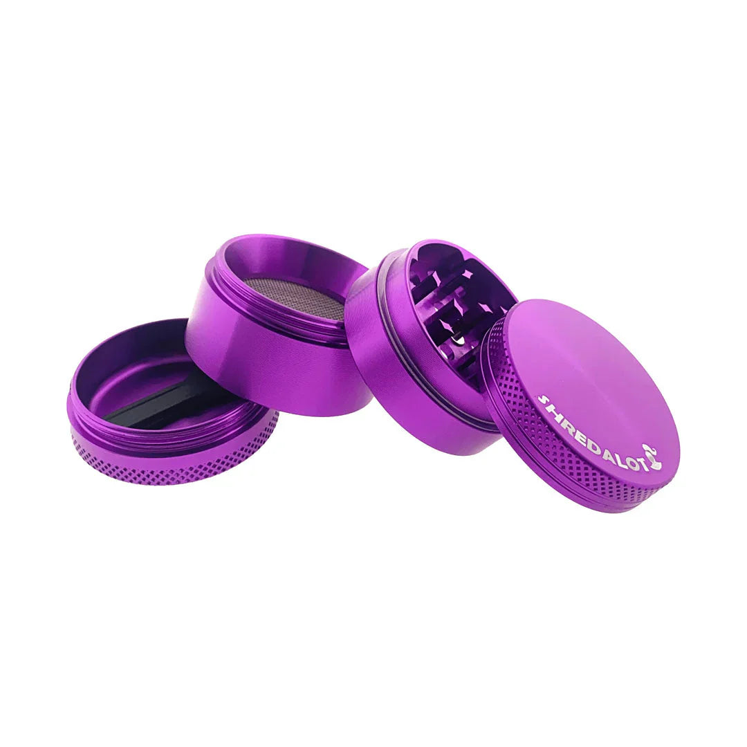 AFM Sir Shredalot 4-Piece Metal Herb Grinder – 40 mm Compact Aluminum Grinder