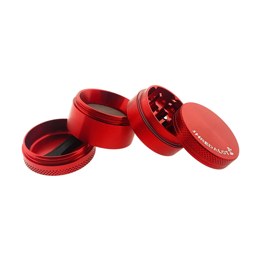AFM Sir Shredalot 4-Piece Metal Herb Grinder – 40 mm Compact Aluminum Grinder
