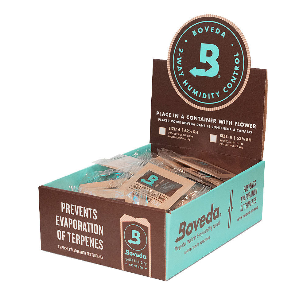125 PC DISPLAY - Boveda 2-Way Humidity Control - 62% / 4g