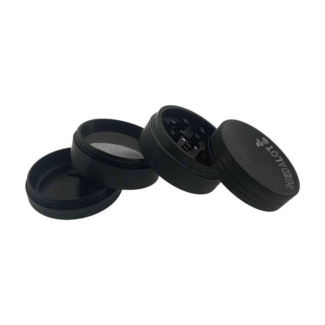 AFM Sir Shredalot 4-Piece Curve Top Metal Herb Grinder – 50mm Aluminum