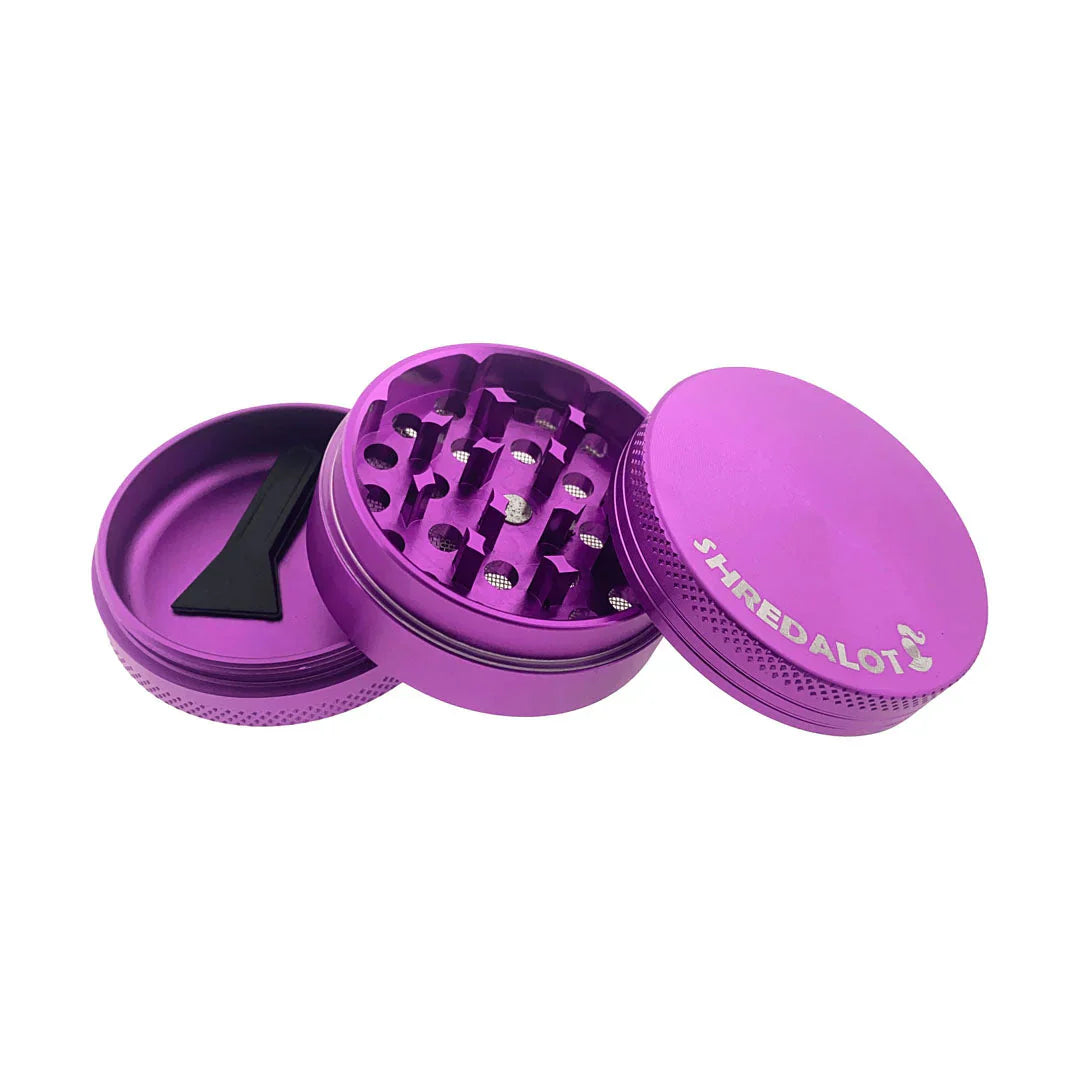 AFM Sir Shredalot 3-Piece Metal Herb Grinder – 50mm Compact Aluminum Grinder