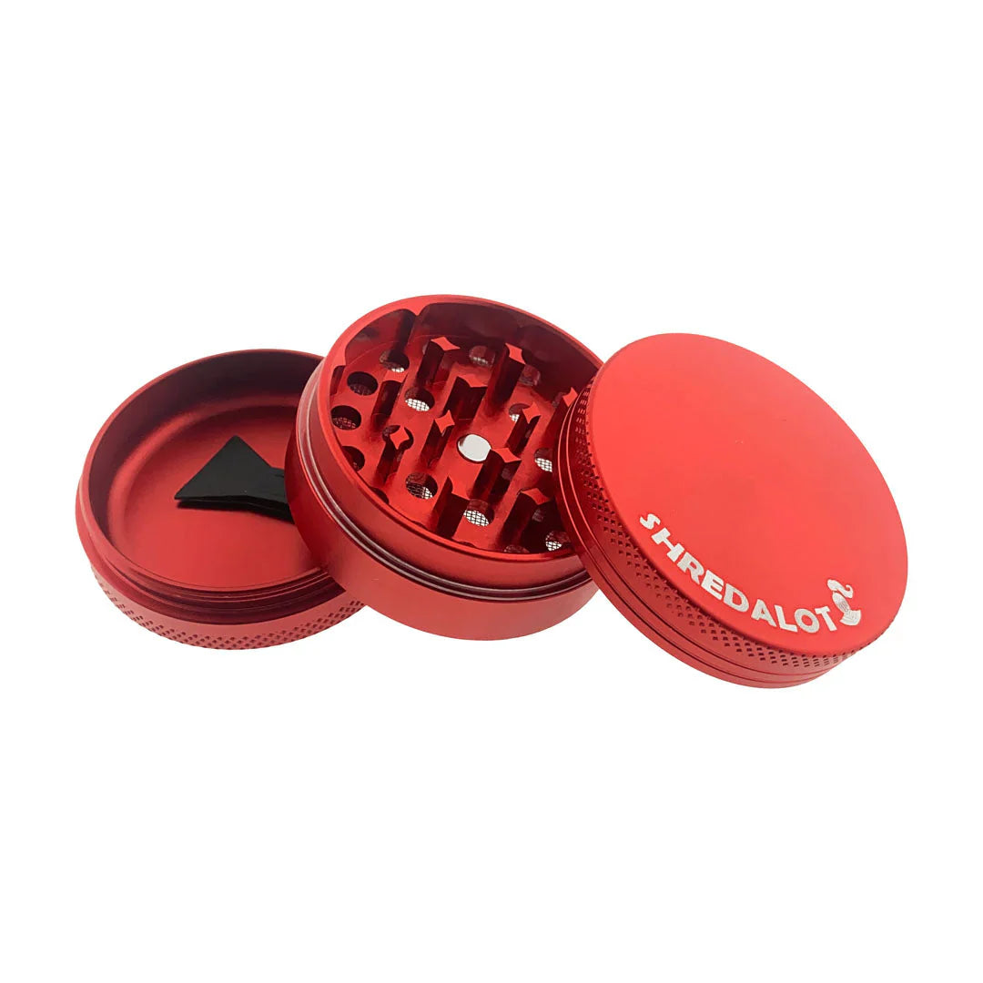 AFM Sir Shredalot 3-Piece Metal Herb Grinder – 50mm Compact Aluminum Grinder