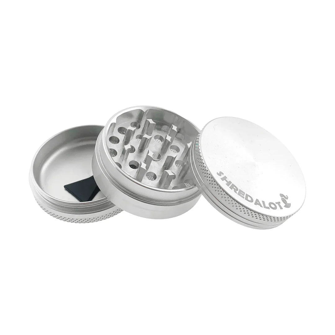 AFM Sir Shredalot 3-Piece Metal Herb Grinder – 50mm Compact Aluminum Grinder