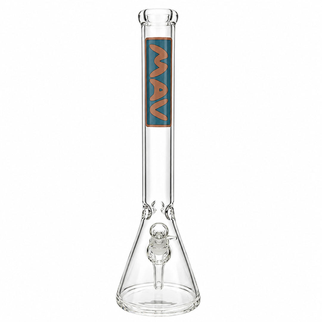 18" Classic Beaker Bong - Layered MAV Slab Pink & Blue