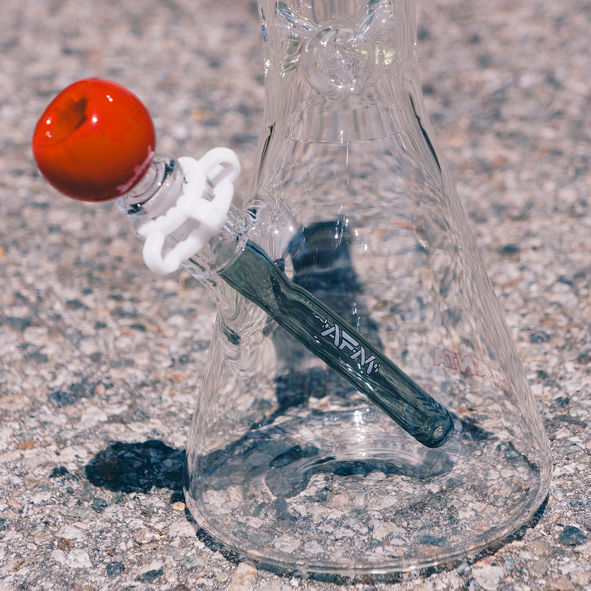 18" Atlanta Baseball 5mm Beaker Bong Bundle