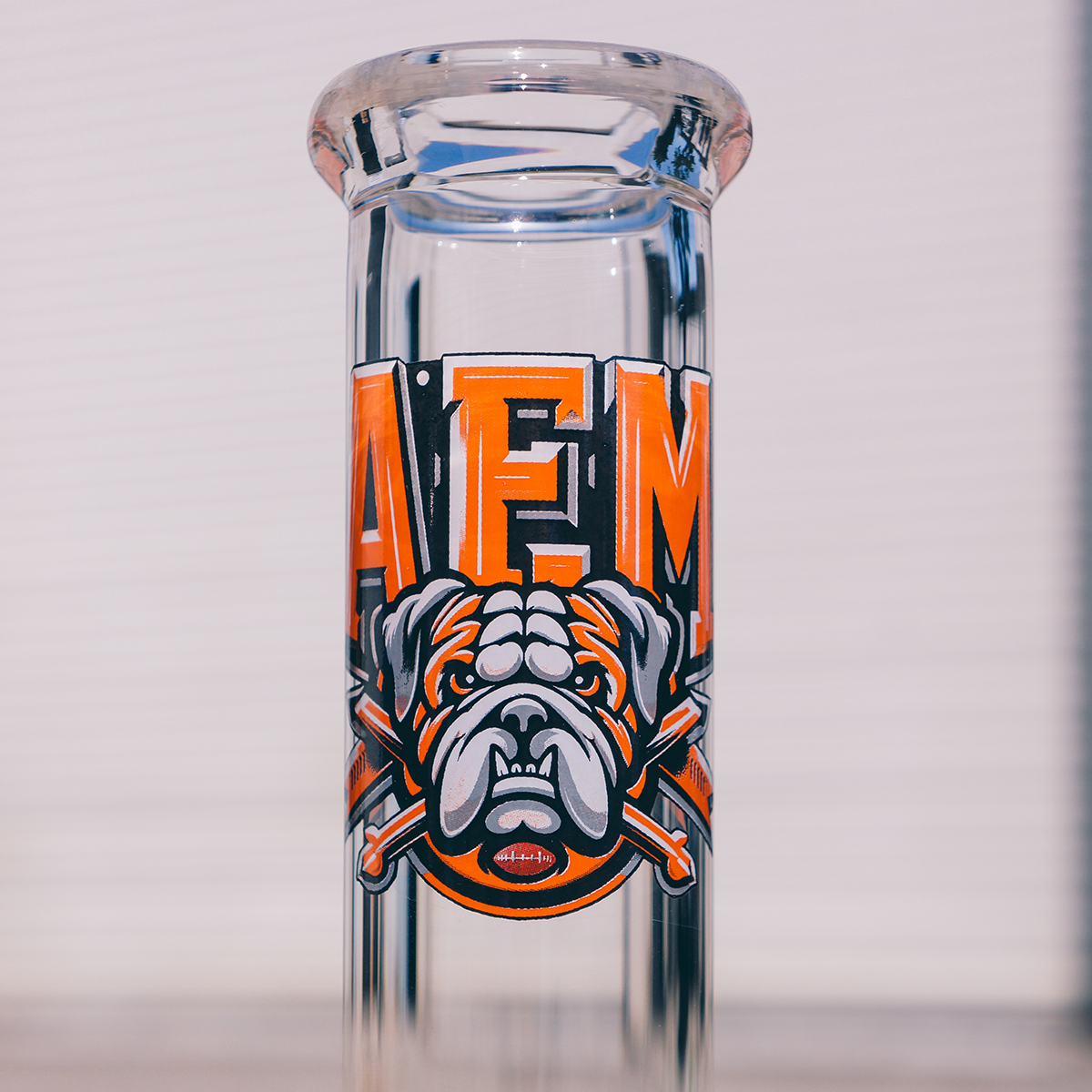 18" Atlanta Collage Ball 5mm Beaker Bong Bundle