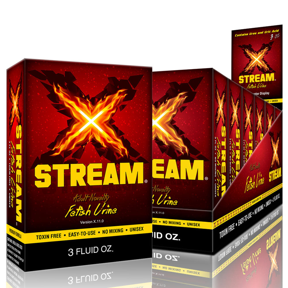 6PC DISPLAY - 3oz XStream Fetish Urine Kit