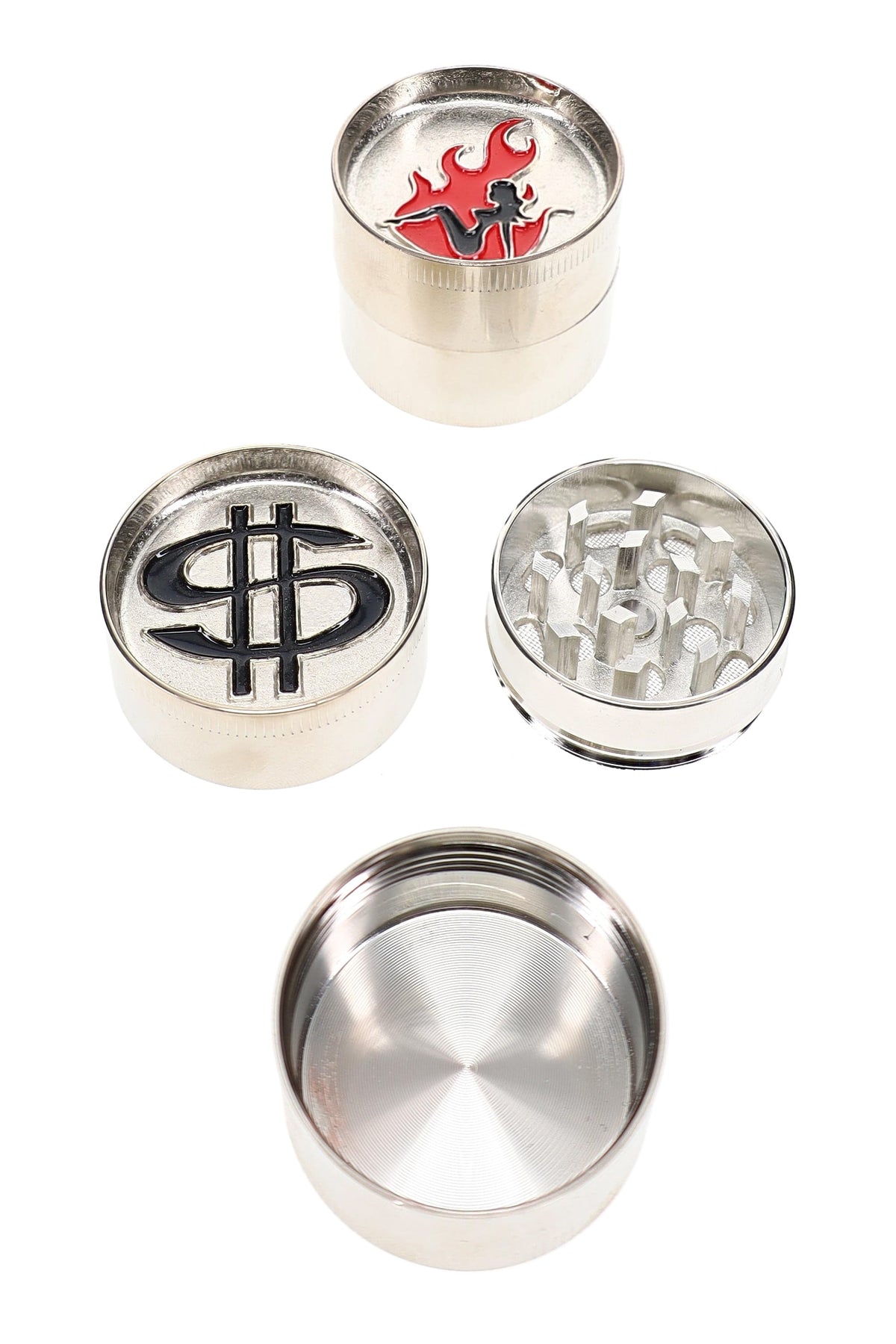 「Pocket Pop」三層金屬研磨器 – 1.5 吋 – 多種款式隨機出貨
