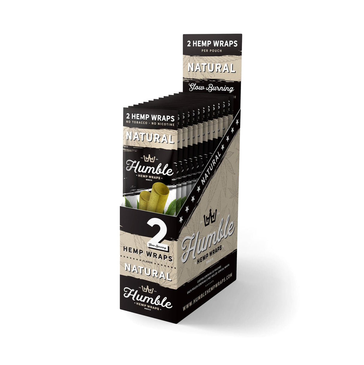 Humble Hemp Wraps - Natural - 25 Pack