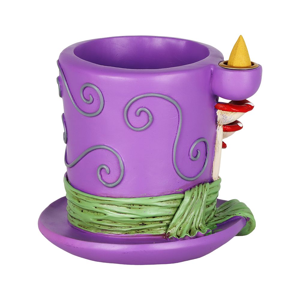 Mad Hatter Shroom Waterfall Backflow Polyresin Incense Burner - 4.75" x 5"