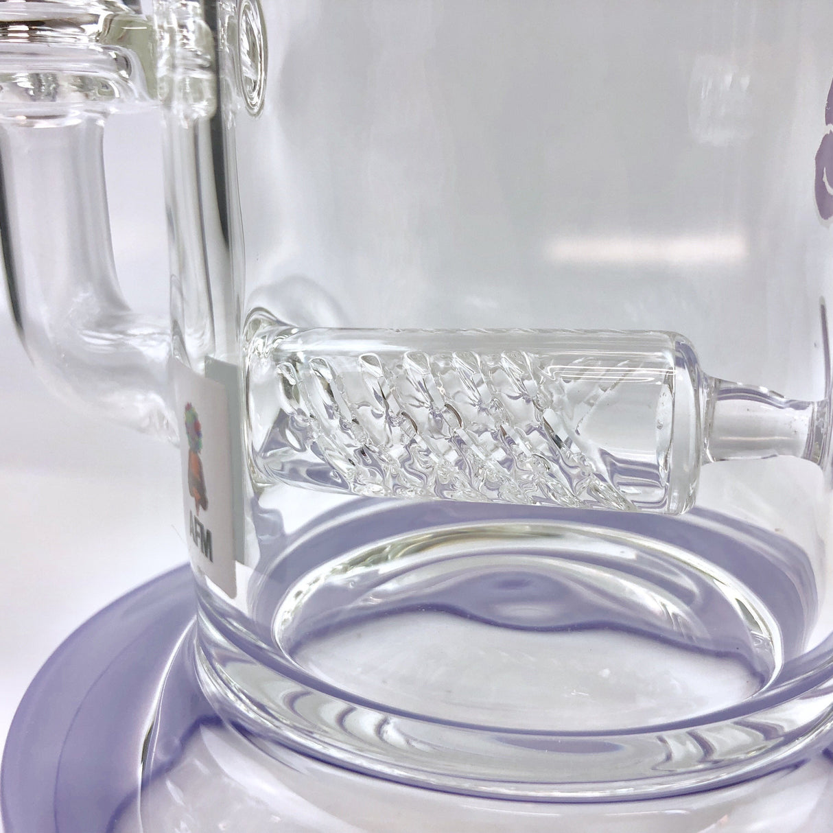 7.5" AFM Clear Glass Inline Perc Dab Rig