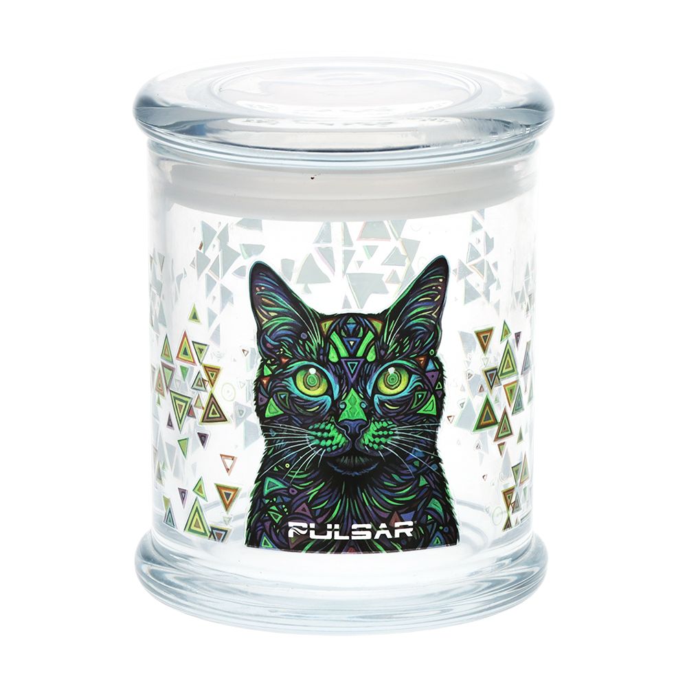 Pulsar Pop Top 玻璃罐 | 大號 | 4.5 英寸 x 3.9 英寸