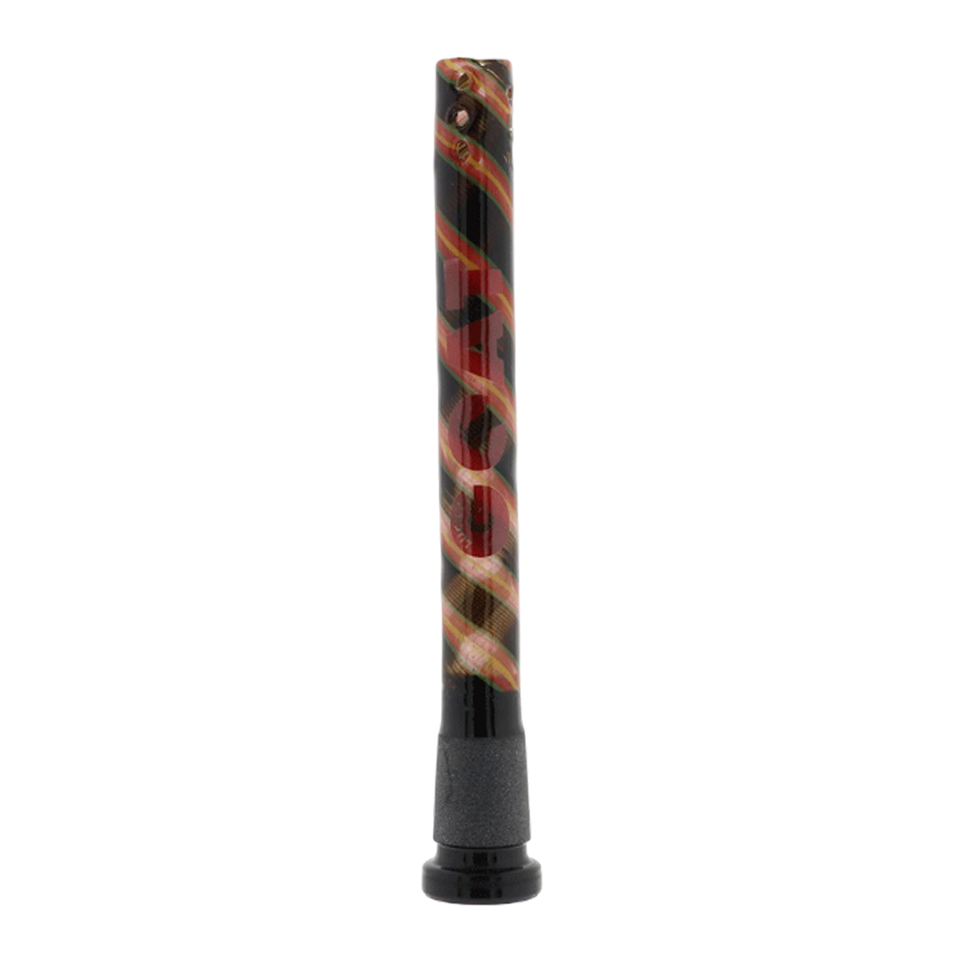 5" Lucky Goat swirly 12 hole Reversal Downstem - Black