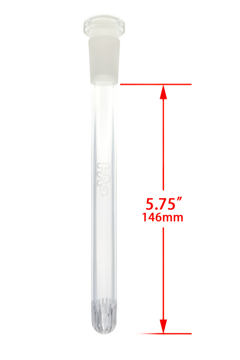 TAG - 18/14MM Closed End Rounded Super Slit Showerhead Downstem