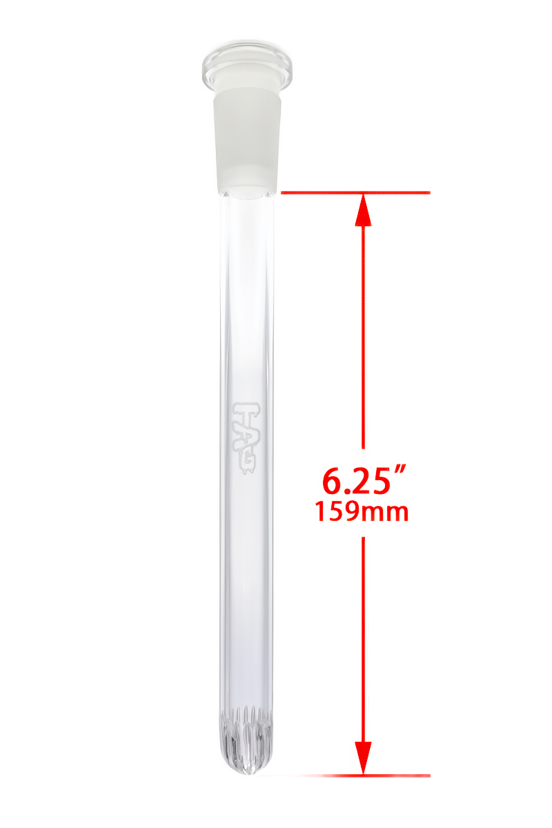 TAG - 18/14MM Closed End Rounded Super Slit Showerhead Downstem