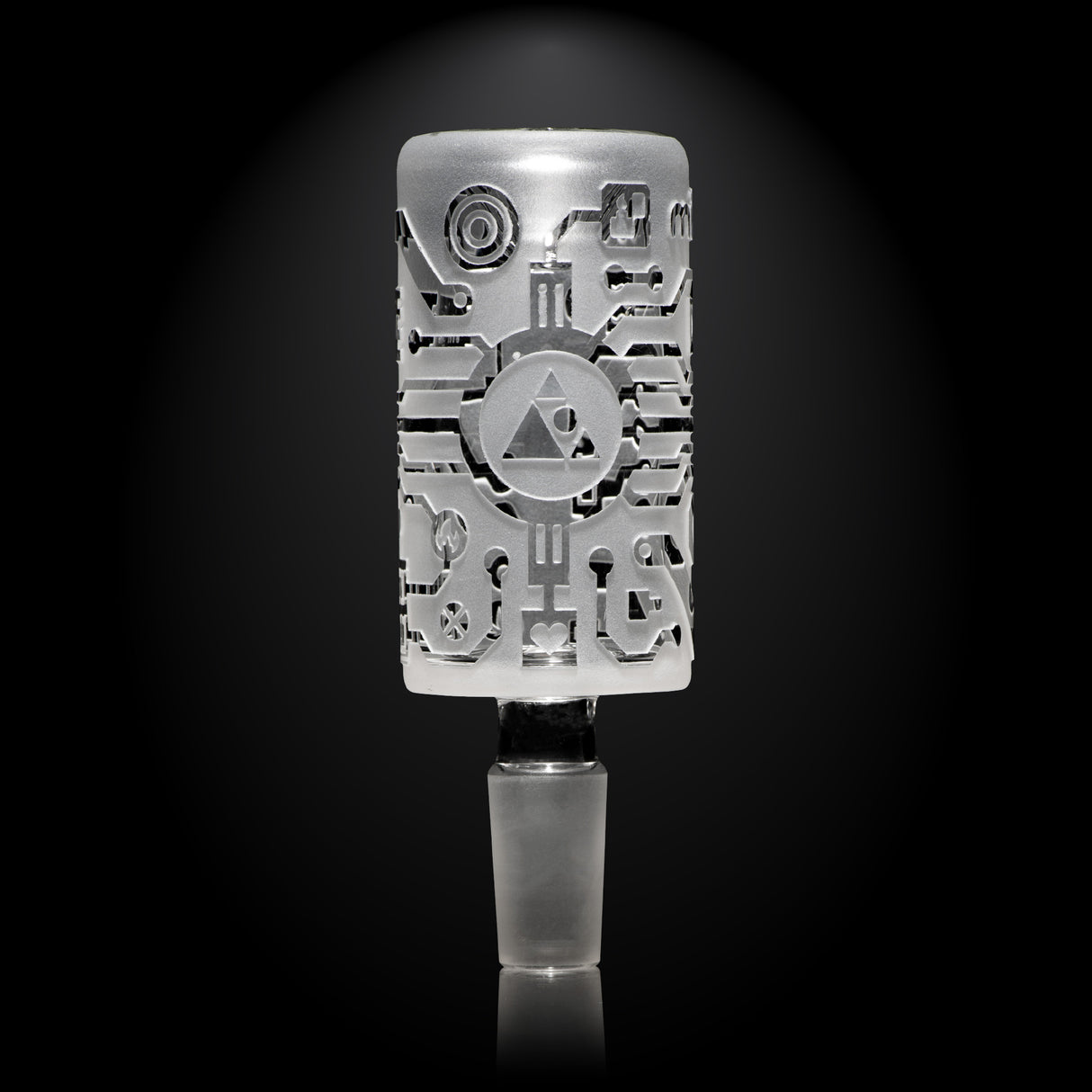 Circuitboard Clear Long Bowl