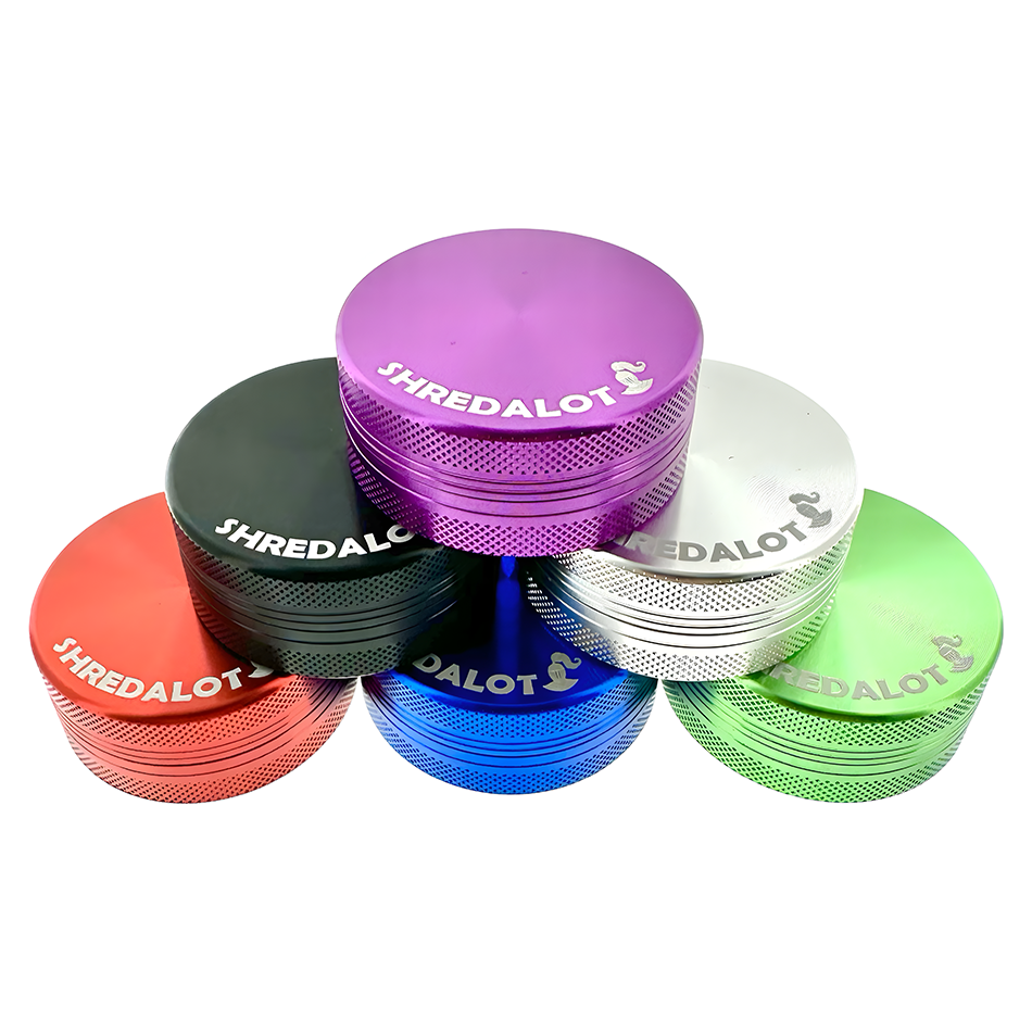 AFM Sir Shredalot 2-Piece Metal Herb Grinder – 63 mm Aluminum Grinder