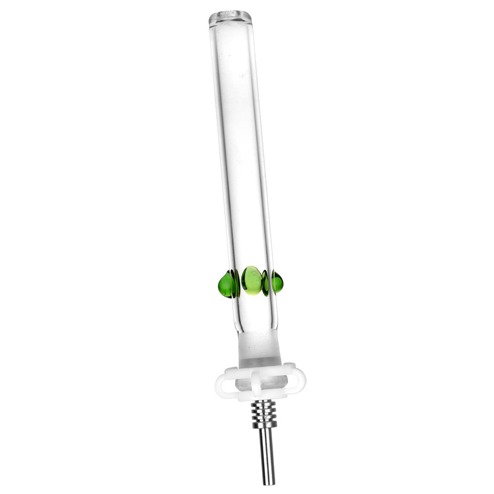 玻璃蜂蜜吸管(附鈦金屬吸頭)- 6英吋