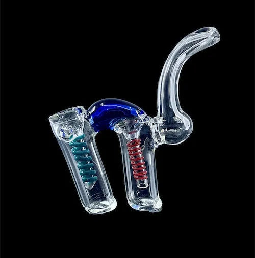 雙碗玻璃起泡器(5吋)