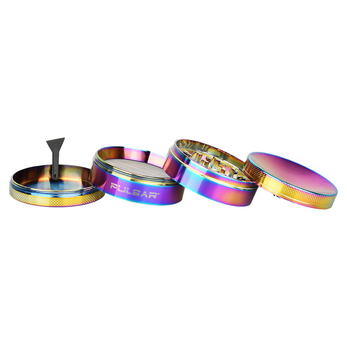Pulsar Concave Grinder | 4pc | 2.5" | Assorted Colors | 6pc Display