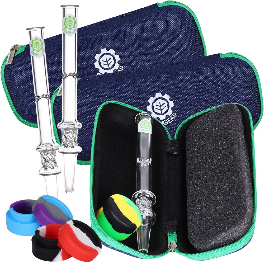3CT 套裝 - SeshGear Dab Straw 旅行組 - 5.9 吋 / 顏色隨機