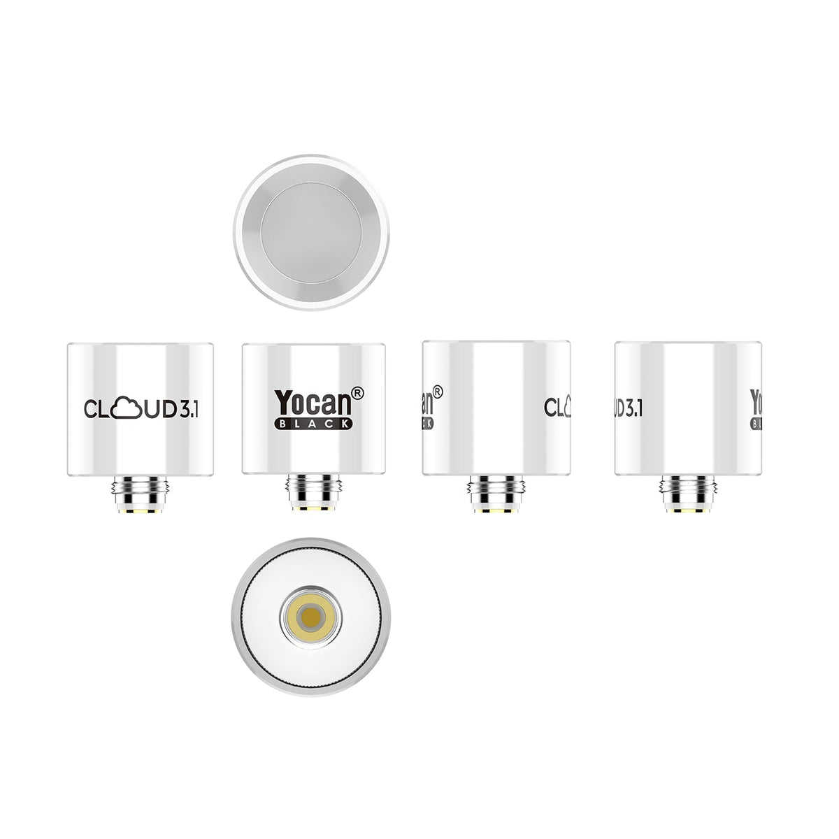 5CT 盒裝 - Yocan Black Cloud 3.1 霧化器 - 全陶瓷