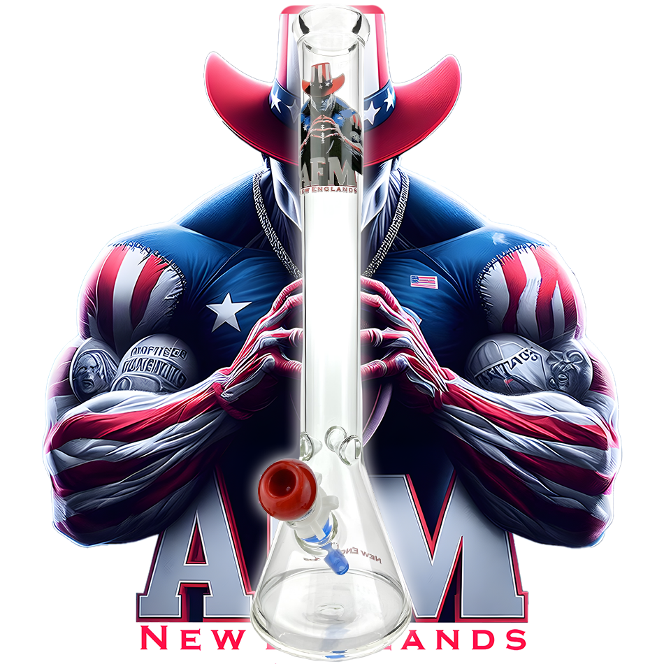 18" New England 5mm Beaker Bong Bundle