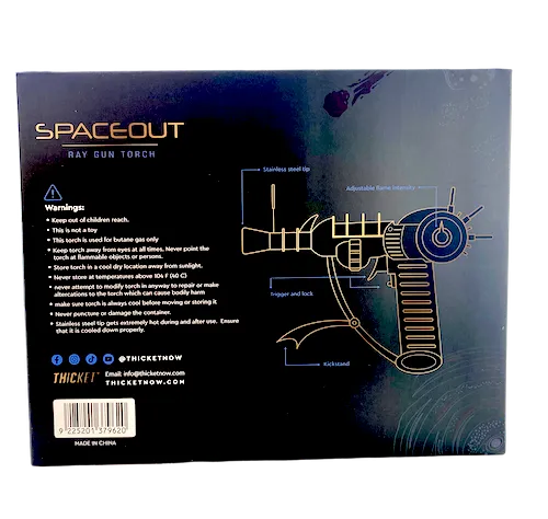 Ray Gun Butane Torch Lighter – Jet Flame, Safety Lock