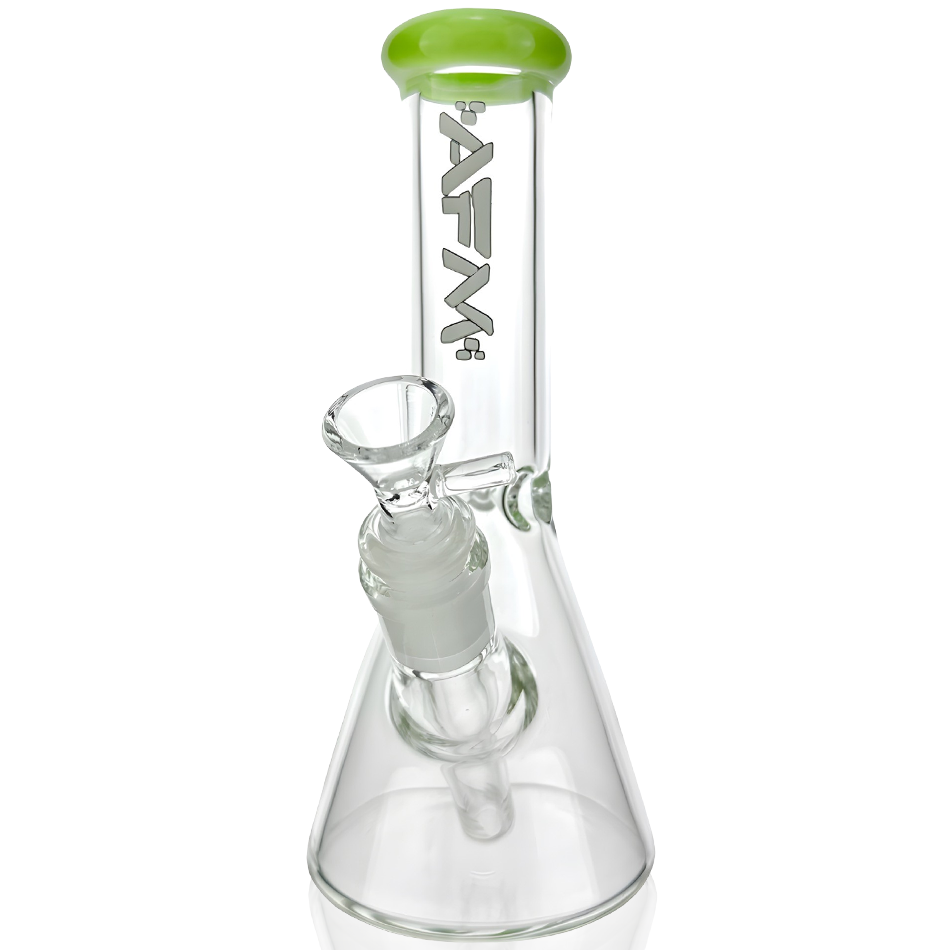 8″ AFM Colored Lip Clear Mini Beaker