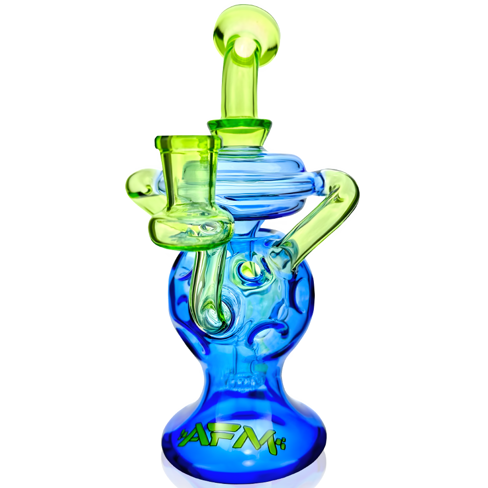 AFM 7.5″ Swiss Double Color Recycler Dab Rig