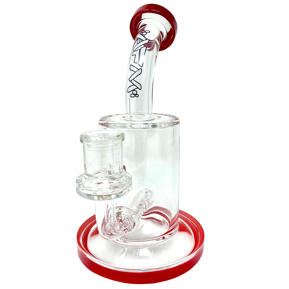 7.5" AFM Clear Glass Inline Perc Dab Rig