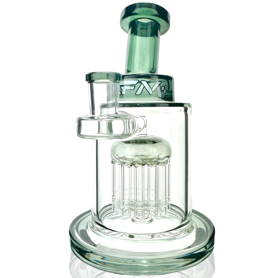7" AFM Eight Arm Perc Tank Glass Dab Rig + Banger Boxed Set