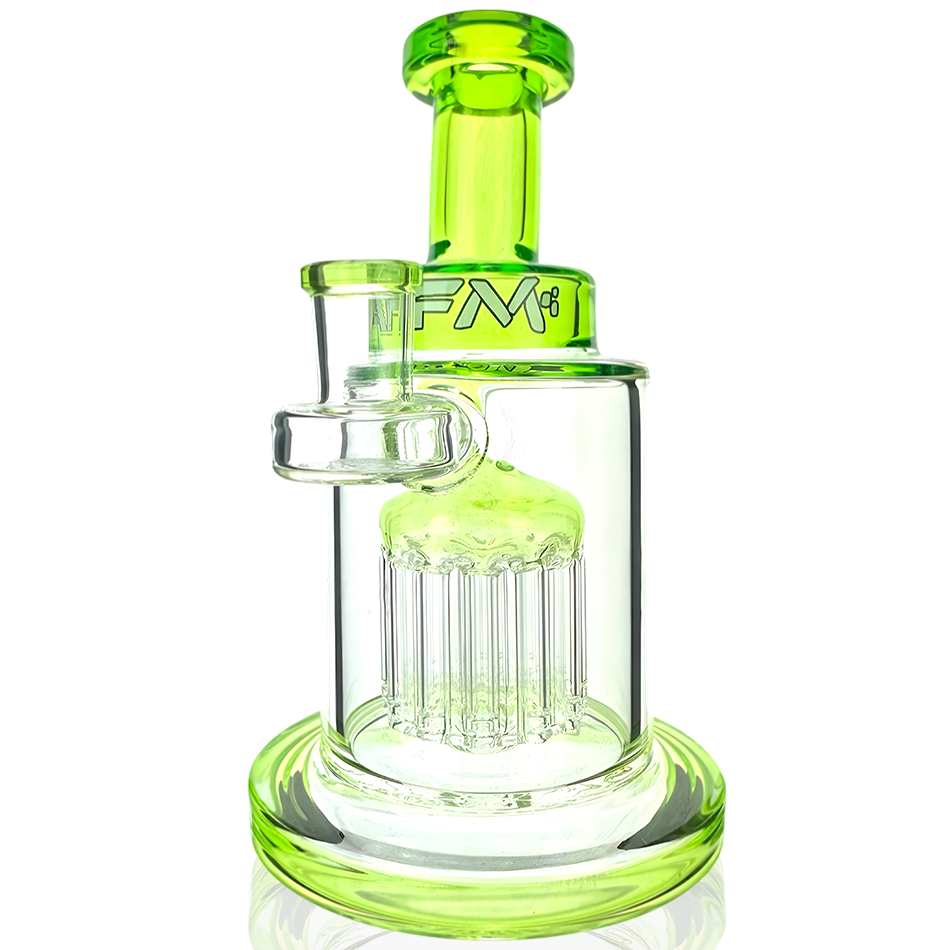 7" AFM Eight Arm Perc Tank Glass Dab Rig + Banger Boxed Set