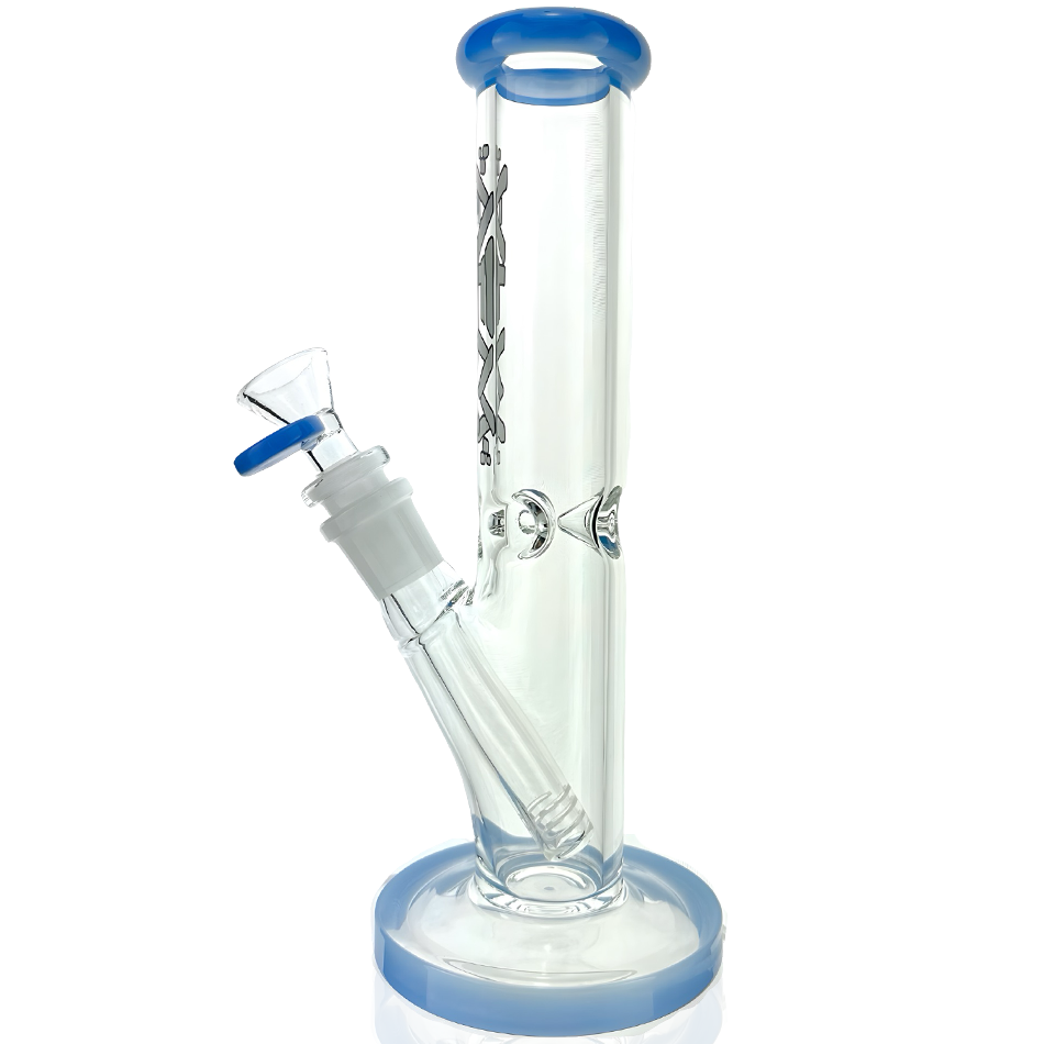 8″ AFM Colored Lip Clear Mini Straight Tube Beaker
