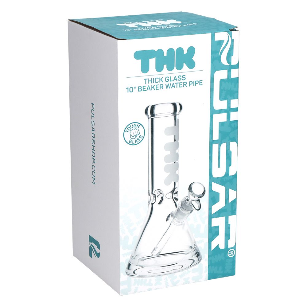 Pulsar "THK" 9mm 燒杯式玻璃水煙斗 - 10吋 / 14mm 母接口