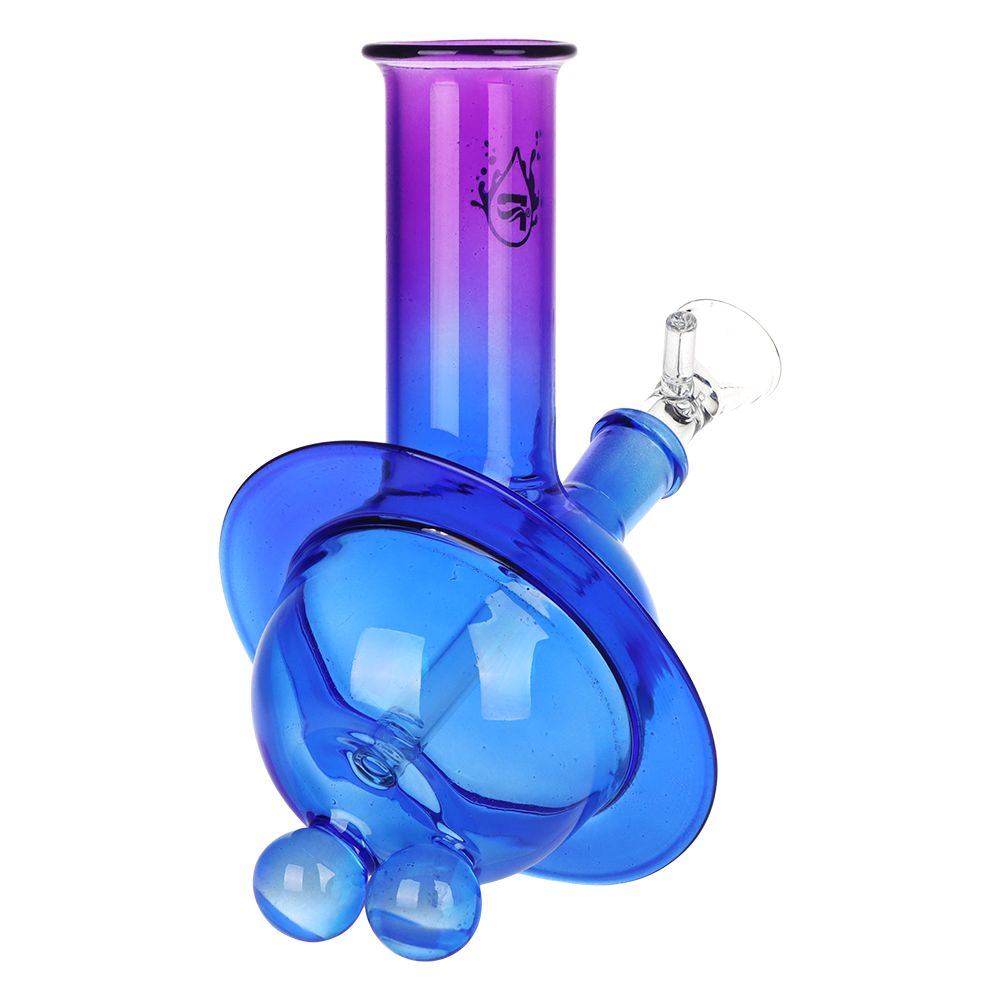 2CT BUNDLE - Pulsar Rings of Uranus Glass Water Pipe - 6.5" / 14mm F / Assorted Colors