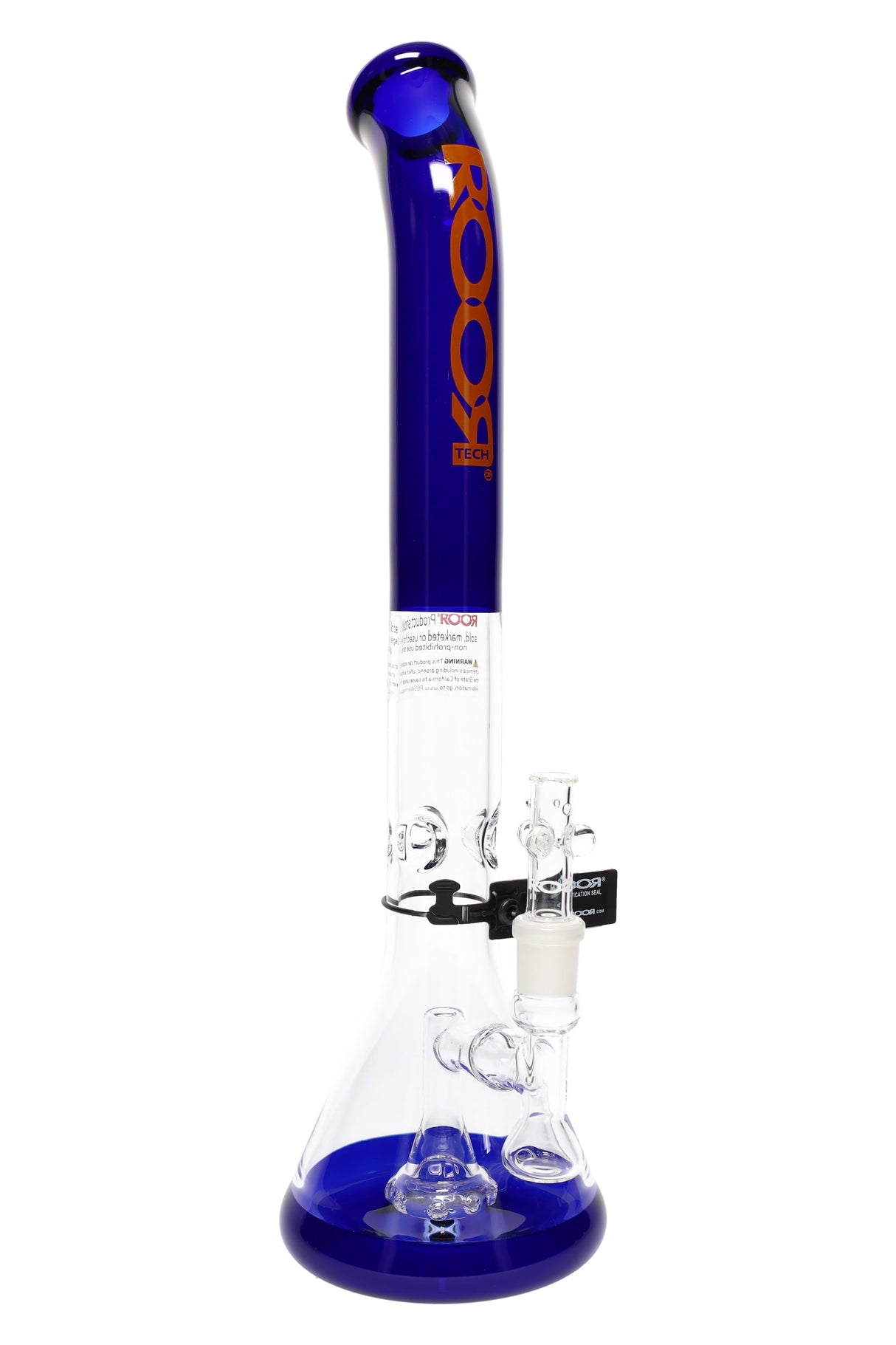 ROOR Tech Bent-Neck Multicolor Stemless Beaker Bong – 18″